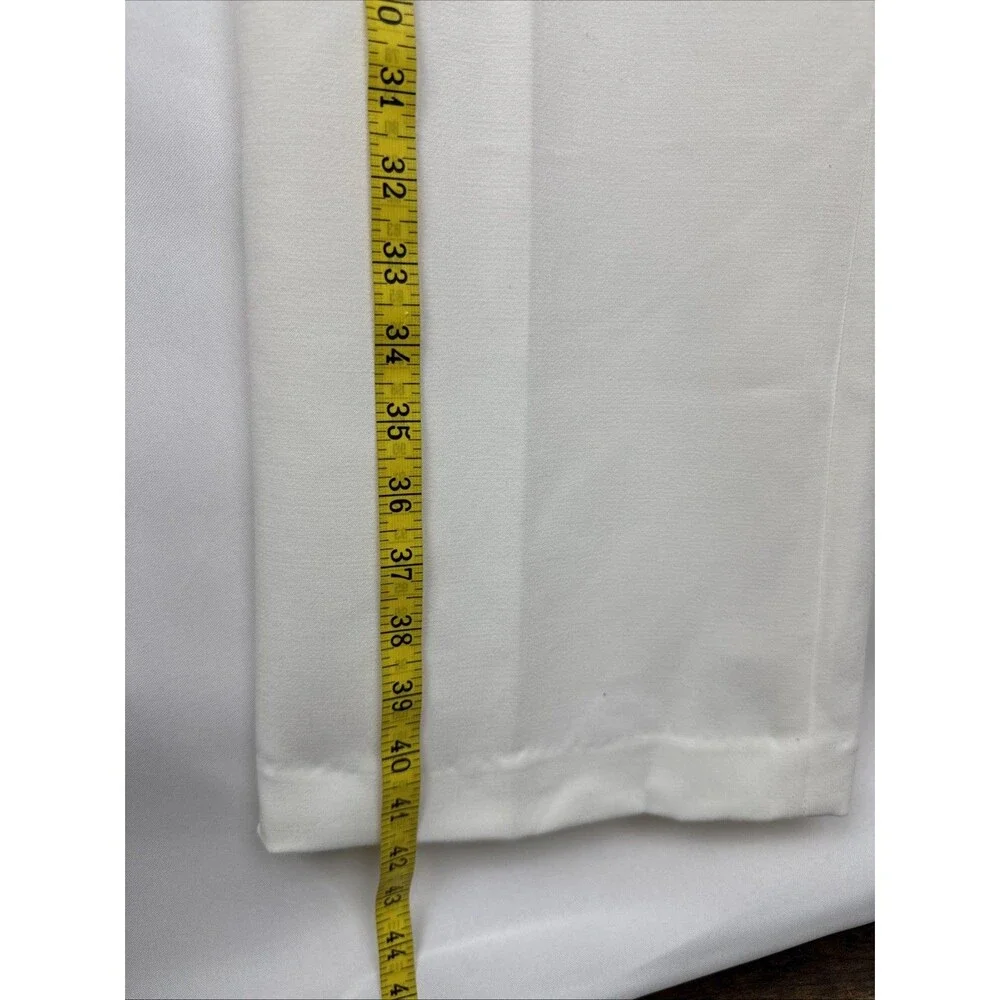 LTD White Wide Leg Sailor Pants Fully Lined Decorative Buttons Size 0 / W30 - Picture 10 of 16